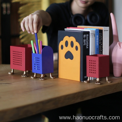 Cat paw print creative character book stand